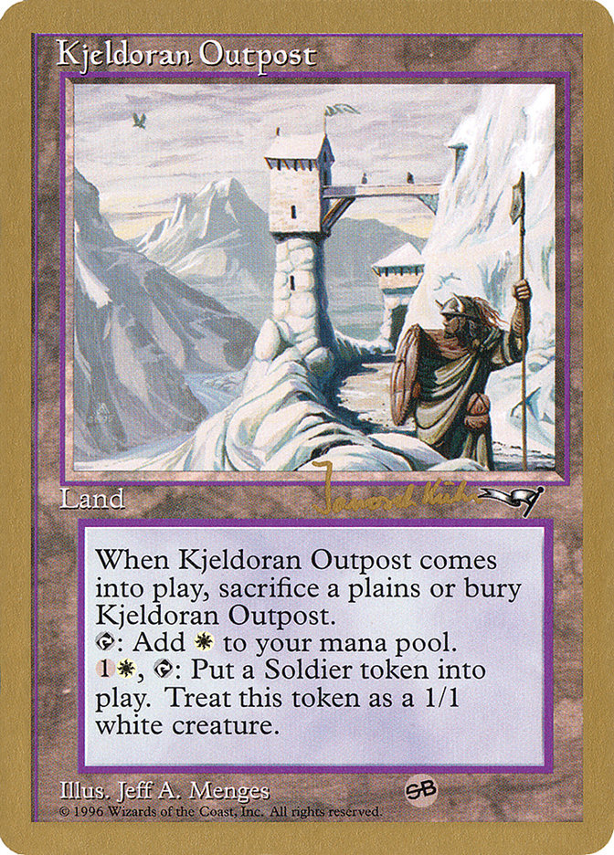 Kjeldoran Outpost (Janosch Kuhn) [World Championship Decks 1997] | Empire Gaming NC