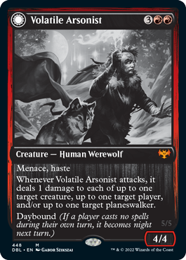 Volatile Arsonist // Dire-Strain Anarchist [Innistrad: Double Feature] | Empire Gaming NC