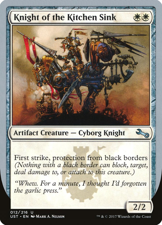 Knight of the Kitchen Sink ("protection from black border") [Unstable] | Empire Gaming NC