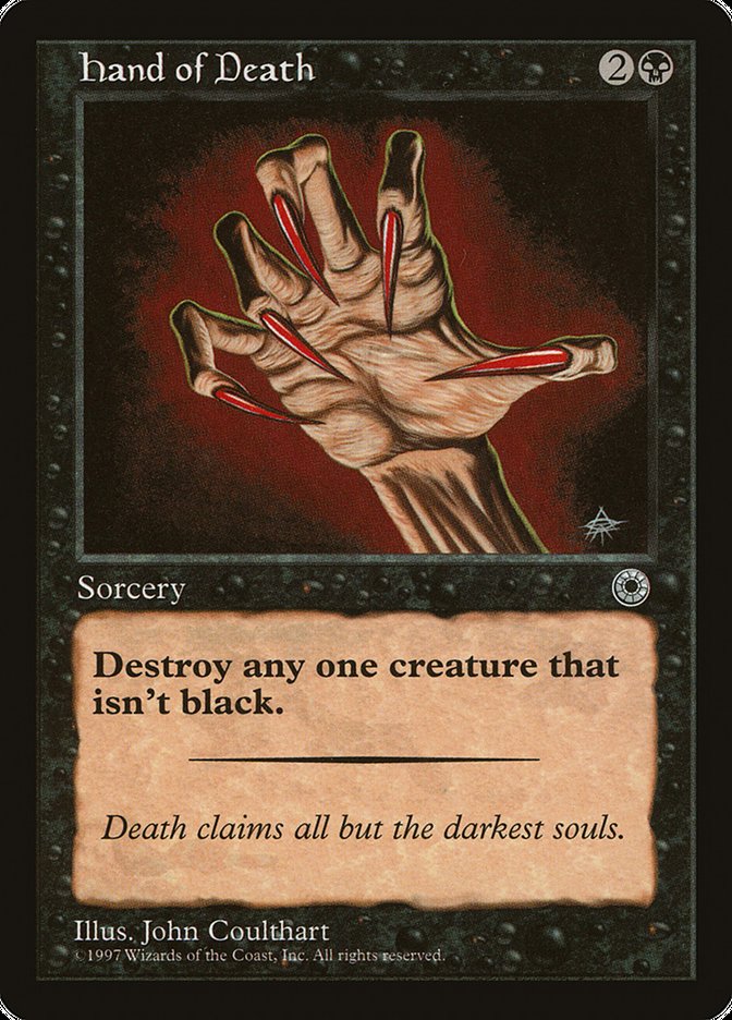 Hand of Death (Without Creature Color Explanation) [Portal] | Empire Gaming NC