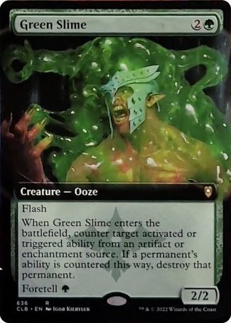 Green Slime (Extended Art) [Commander Legends: Battle for Baldur's Gate] | Empire Gaming NC