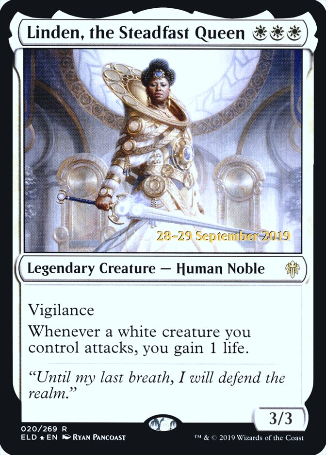 Linden, the Steadfast Queen  [Throne of Eldraine Prerelease Promos] | Empire Gaming NC