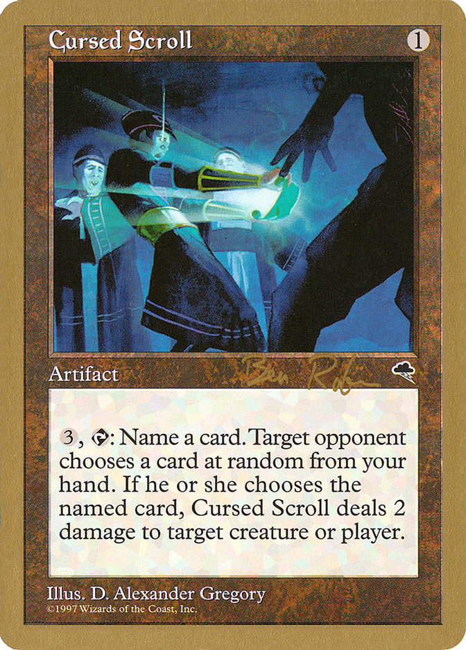 Cursed Scroll (Ben Rubin) [World Championship Decks 1998] | Empire Gaming NC