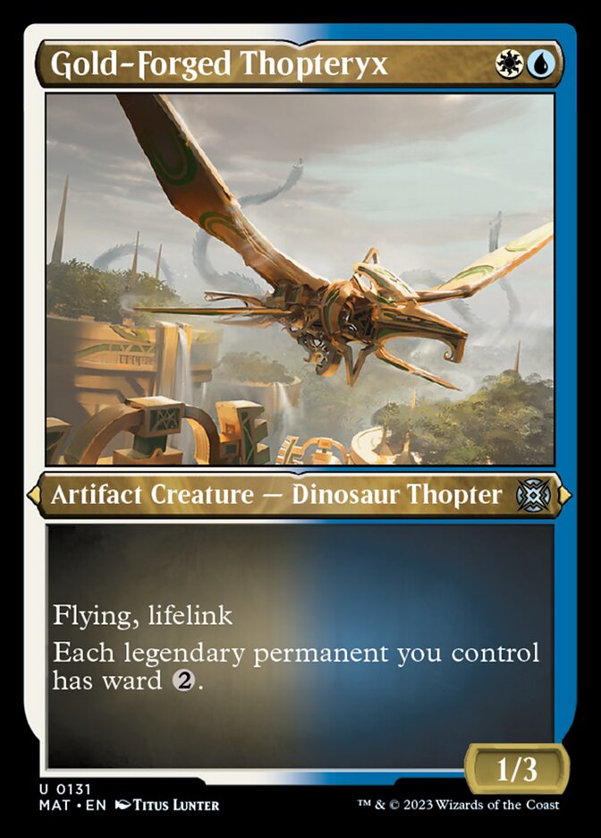 Gold-Forged Thopteryx (Foil Etched) [March of the Machine: The Aftermath] | Empire Gaming NC