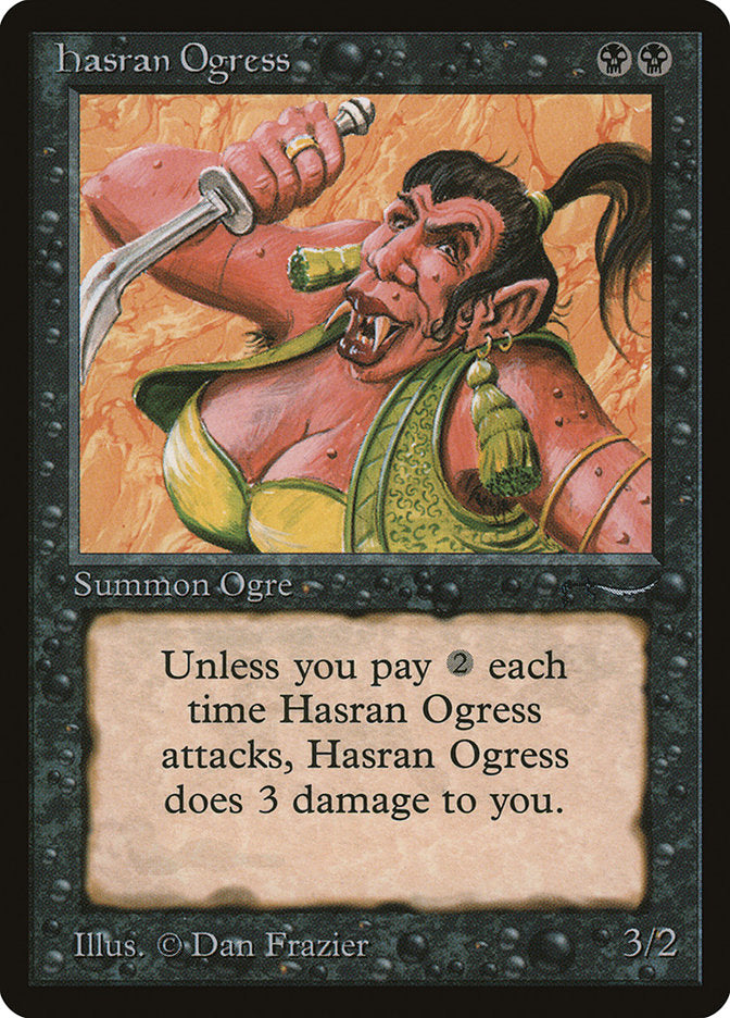 Hasran Ogress (Dark Mana Cost) [Arabian Nights] | Empire Gaming NC