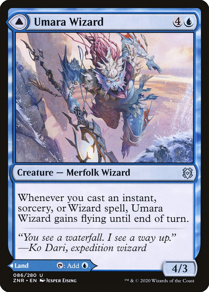 Umara Wizard // Umara Skyfalls [Zendikar Rising] | Empire Gaming NC