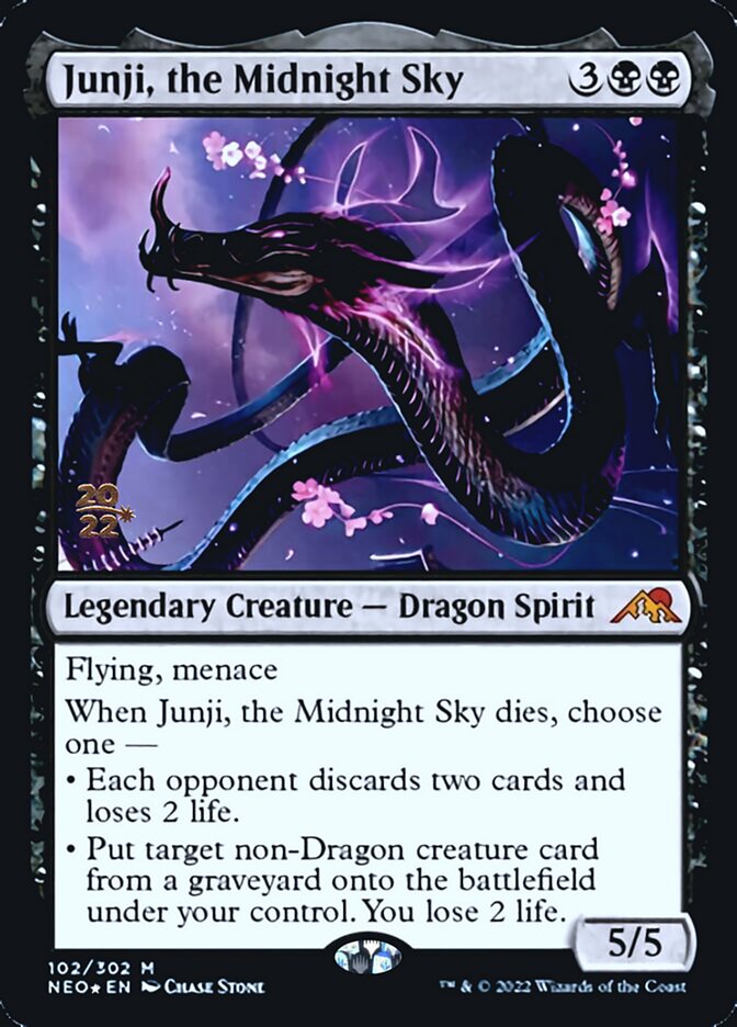 Junji, the Midnight Sky [Kamigawa: Neon Dynasty Prerelease Promos] | Empire Gaming NC