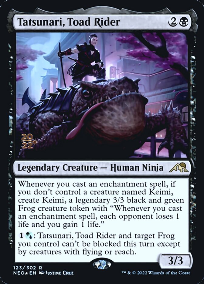 Tatsunari, Toad Rider [Kamigawa: Neon Dynasty Prerelease Promos] | Empire Gaming NC