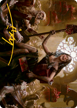 Gisa, Glorious Resurrector Art Card (Gold-Stamped Signature) [Innistrad: Midnight Hunt Art Series] | Empire Gaming NC