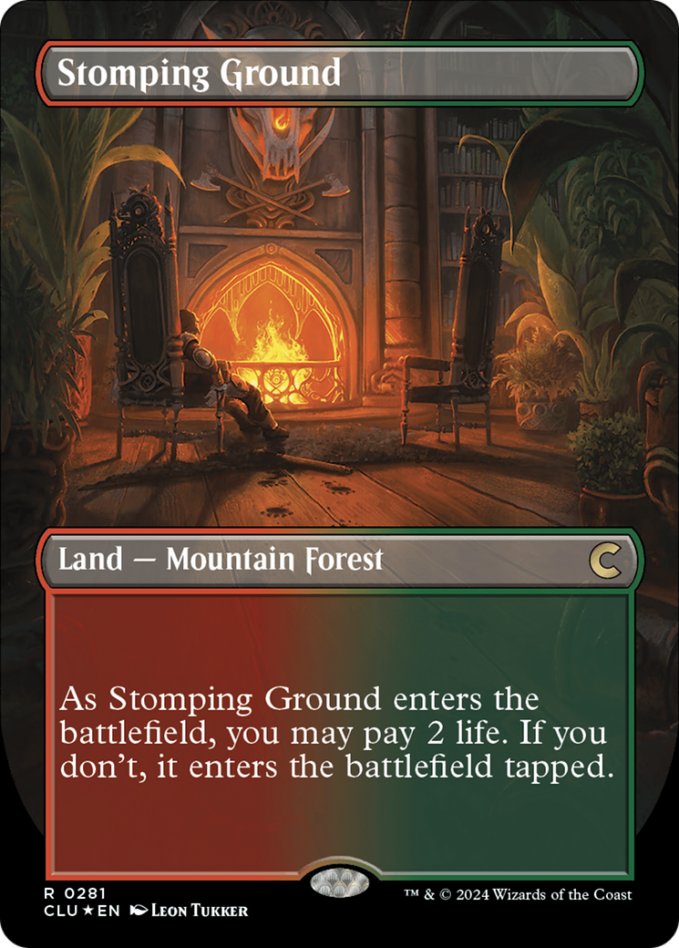 Stomping Ground (Borderless) [Ravnica: Clue Edition] | Empire Gaming NC