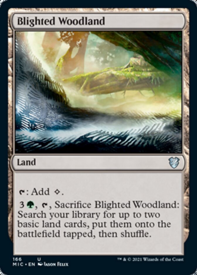 Blighted Woodland [Innistrad: Midnight Hunt Commander] | Empire Gaming NC