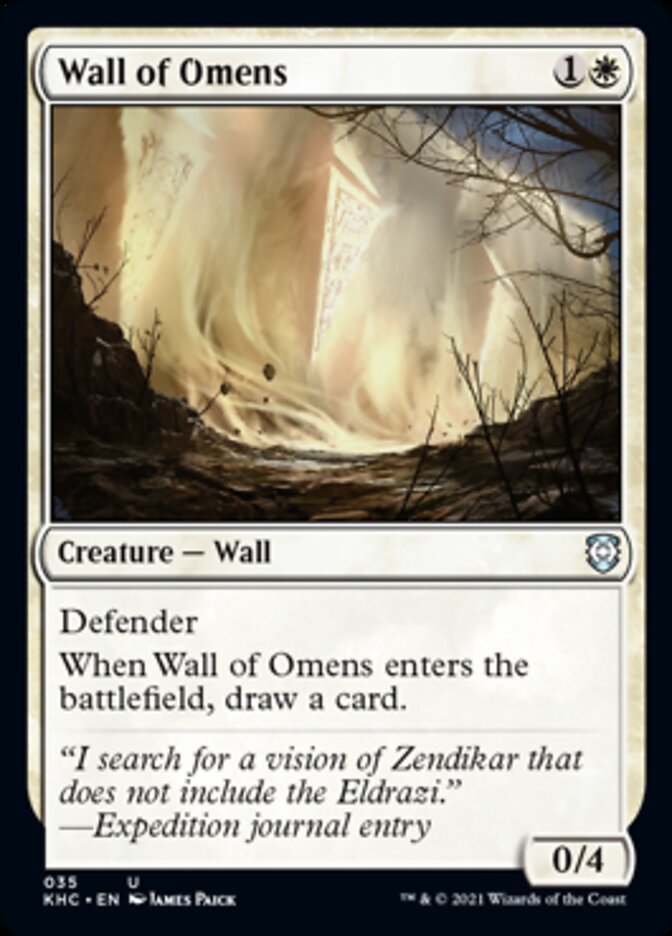 Wall of Omens [Kaldheim Commander] | Empire Gaming NC