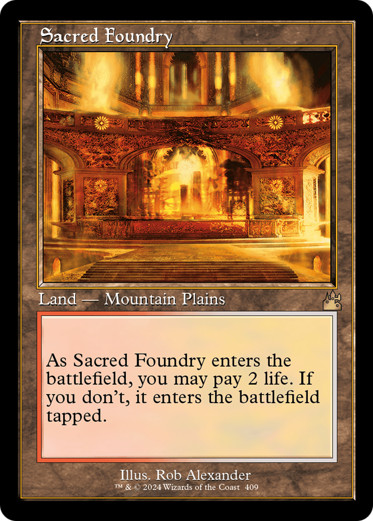 Sacred Foundry (Retro) [Ravnica Remastered] | Empire Gaming NC