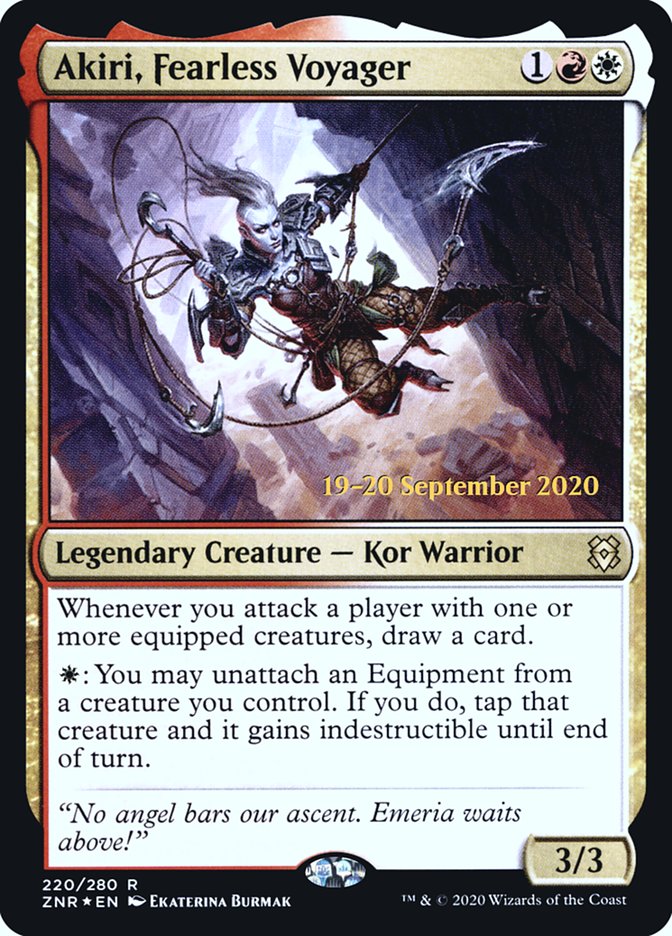 Akiri, Fearless Voyager  [Zendikar Rising Prerelease Promos] | Empire Gaming NC