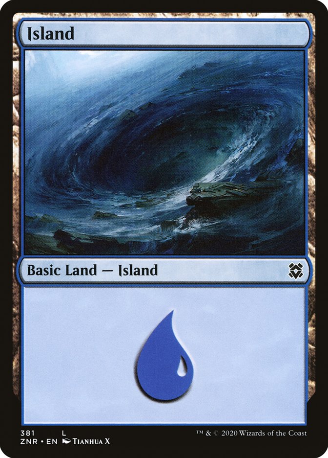 Island (381) [Zendikar Rising] | Empire Gaming NC