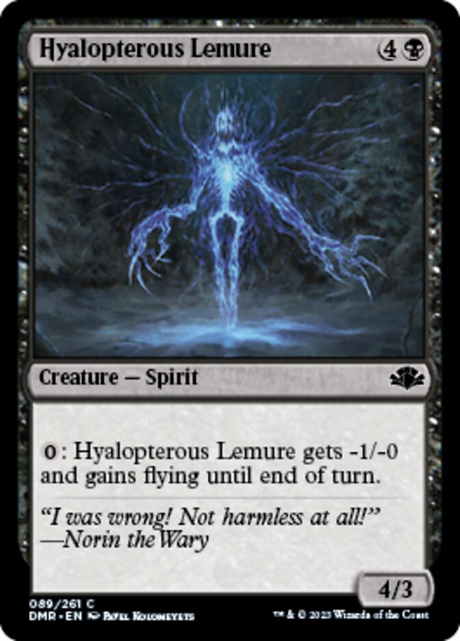 Hyalopterous Lemure [Dominaria Remastered] | Empire Gaming NC