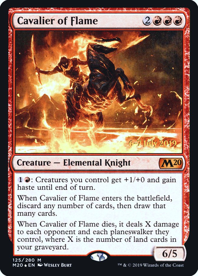 Cavalier of Flame  [Core Set 2020 Prerelease Promos] | Empire Gaming NC