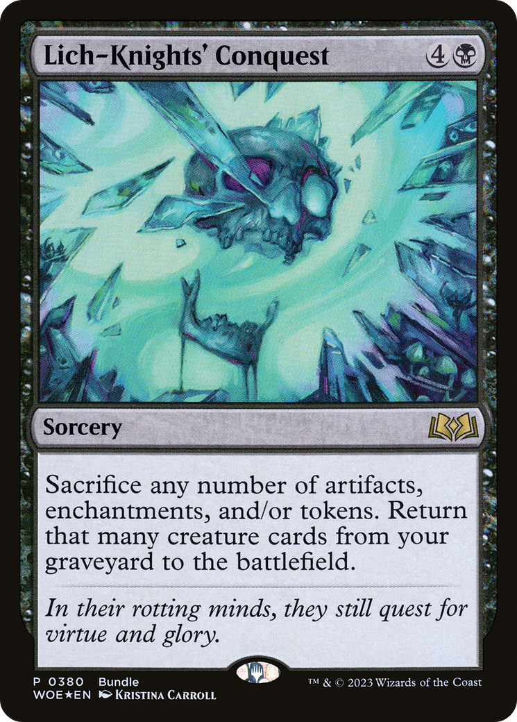 Lich-Knights' Conquest (Bundle) [Wilds of Eldraine Promos] | Empire Gaming NC