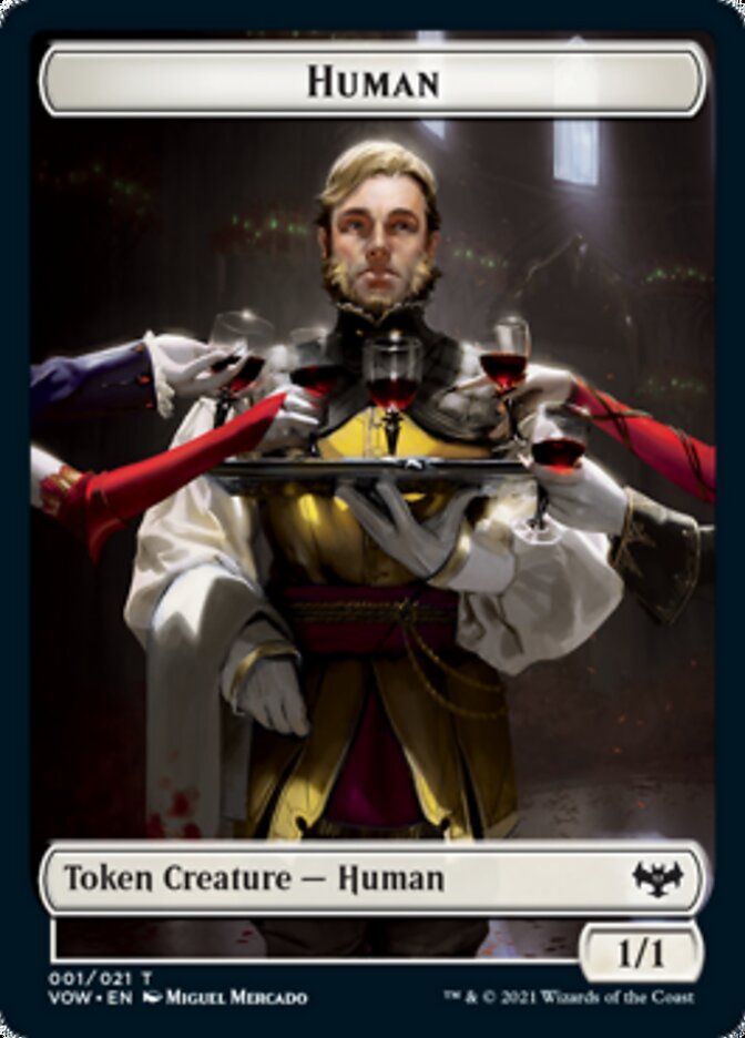 Human Token (001) [Innistrad: Crimson Vow Tokens] | Empire Gaming NC