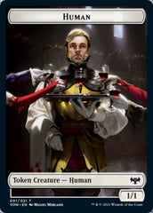 Human (001) // Boar Double-sided Token [Innistrad: Crimson Vow Tokens] | Empire Gaming NC