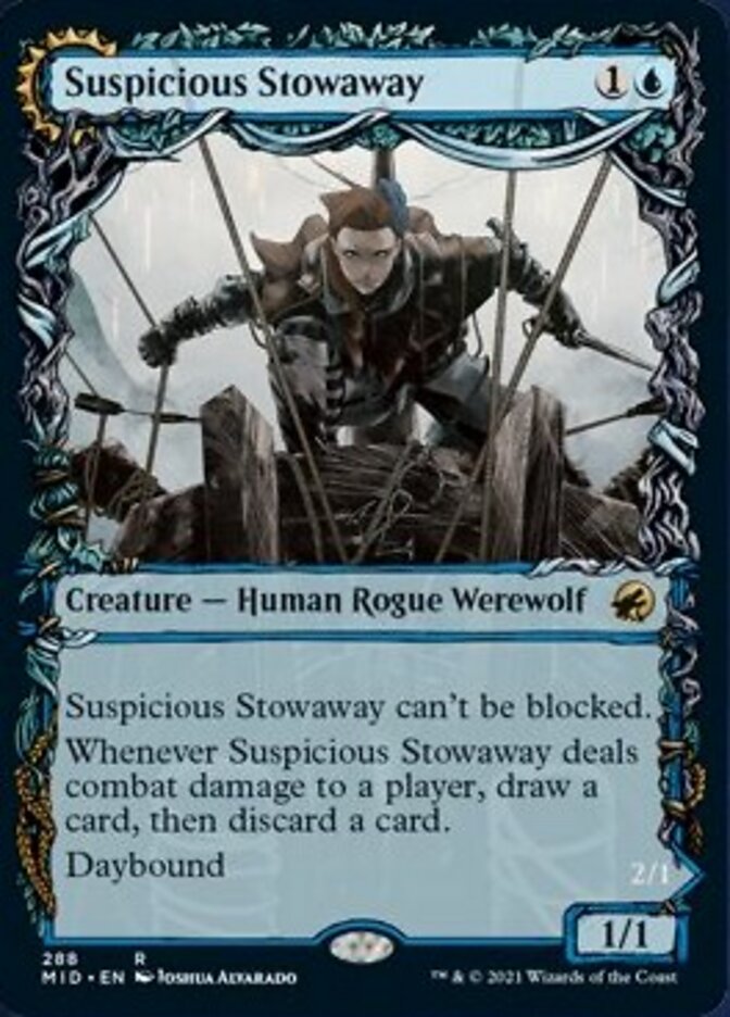 Suspicious Stowaway // Seafaring Werewolf (Showcase Equinox) [Innistrad: Midnight Hunt] | Empire Gaming NC