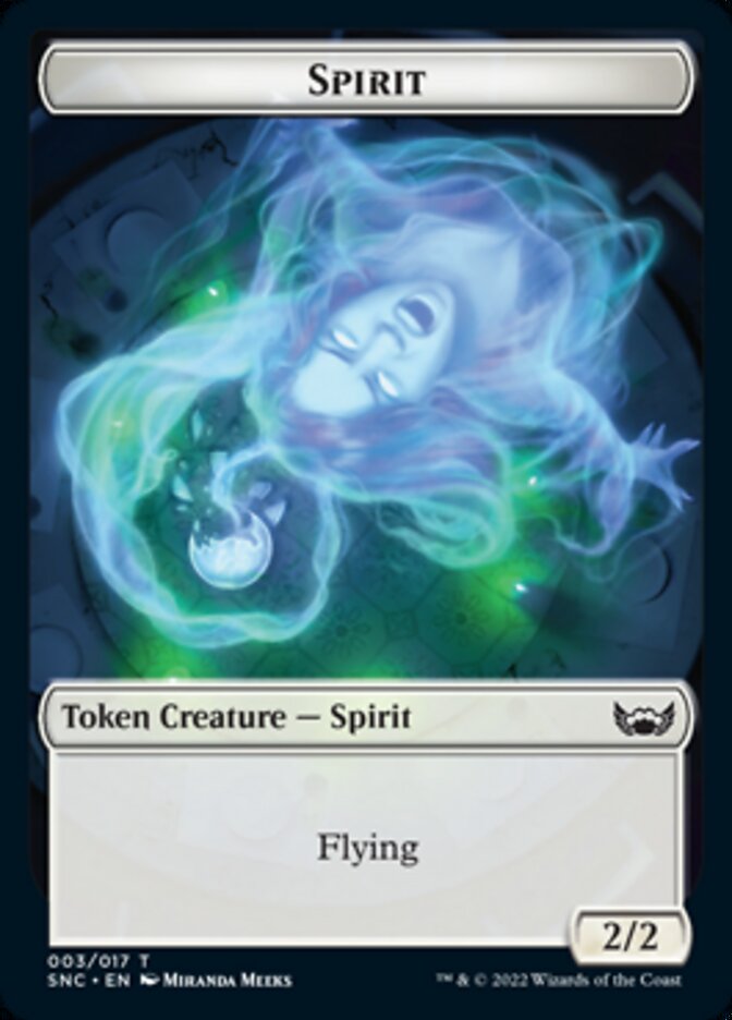 Devil // Spirit Double-sided Token [Streets of New Capenna Tokens] | Empire Gaming NC