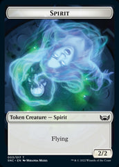 Fish // Spirit Double-sided Token [Streets of New Capenna Tokens] | Empire Gaming NC