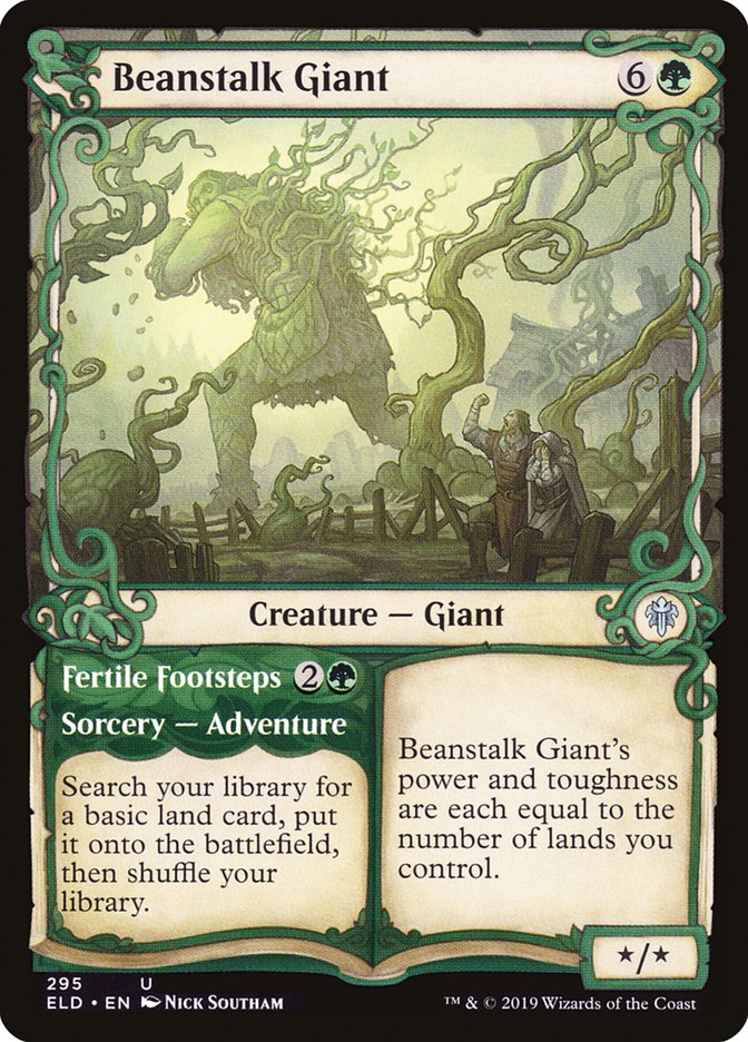 Beanstalk Giant // Fertile Footsteps (Showcase) [Throne of Eldraine] | Empire Gaming NC