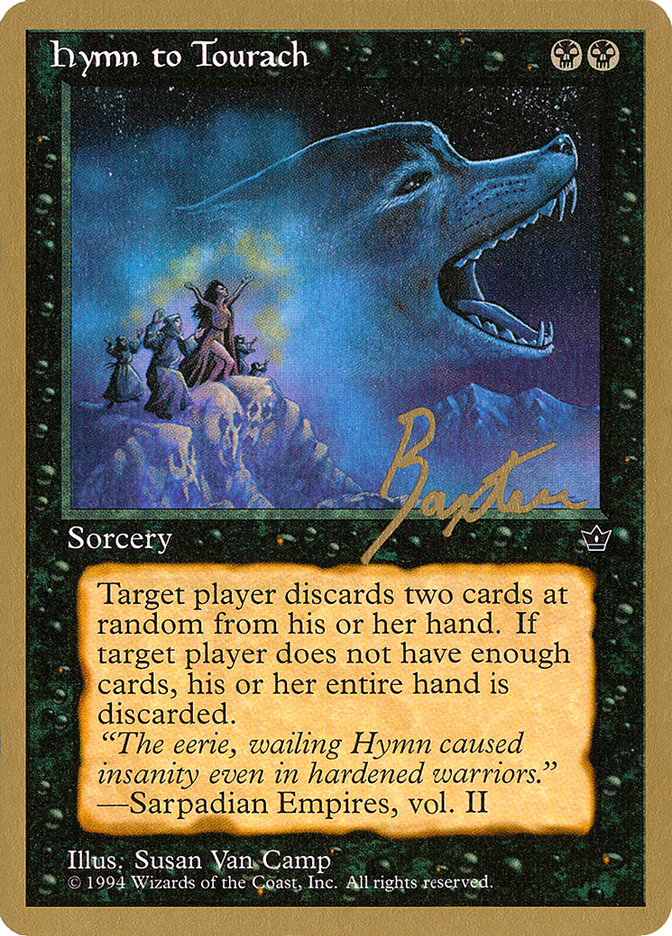 Hymn to Tourach (Wolf) (George Baxter) [Pro Tour Collector Set] | Empire Gaming NC