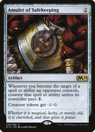 Amulet of Safekeeping [Core Set 2019] | Empire Gaming NC