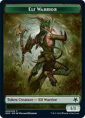 Soldier // Elf Warrior Double-Sided Token [Game Night: Free-for-All Tokens] | Empire Gaming NC