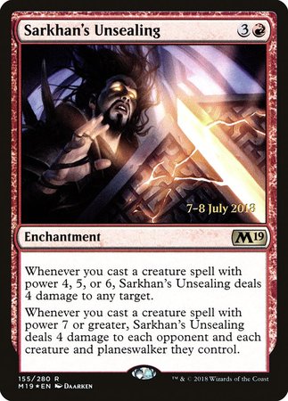 Sarkhan's Unsealing [Core Set 2019 Promos] | Empire Gaming NC