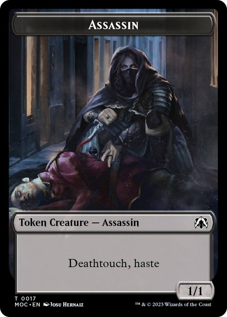 Assassin // Knight (10) Double-Sided Token [March of the Machine Commander Tokens] | Empire Gaming NC