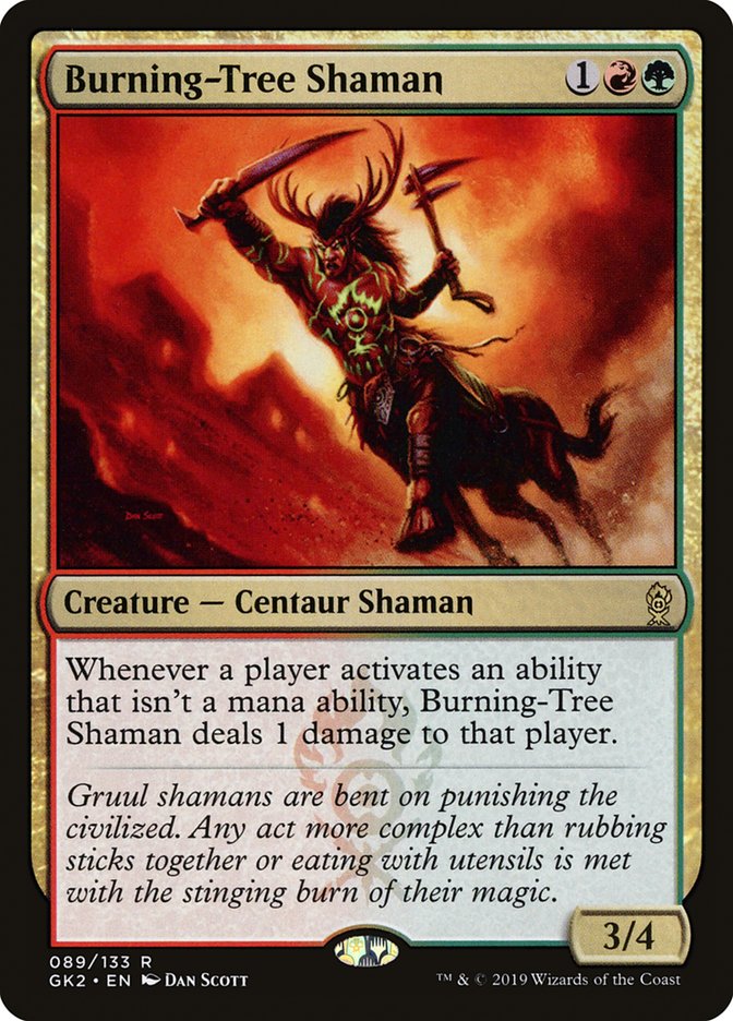 Burning-Tree Shaman [Ravnica Allegiance Guild Kit] | Empire Gaming NC