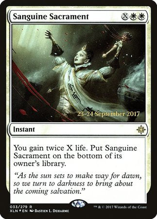 Sanguine Sacrament [Ixalan Promos] | Empire Gaming NC