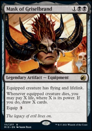 Mask of Griselbrand (Promo Pack) [Innistrad: Midnight Hunt Promos] | Empire Gaming NC