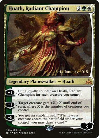 Huatli, Radiant Champion [Rivals of Ixalan Promos] | Empire Gaming NC