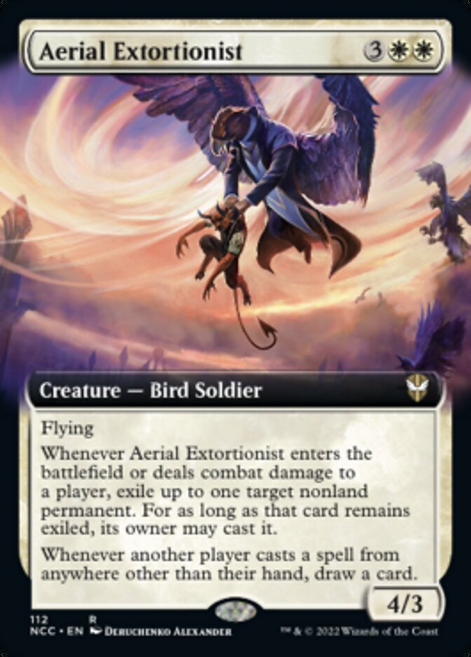 Aerial Extortionist (Extended Art) [Streets of New Capenna Commander] | Empire Gaming NC