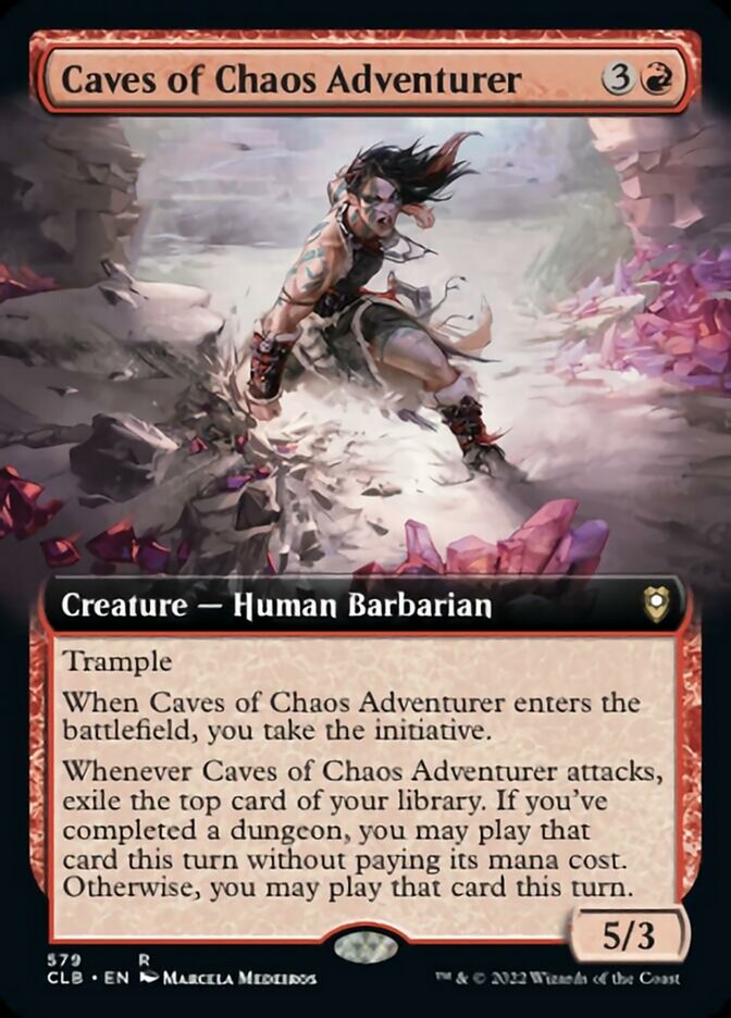 Caves of Chaos Adventurer (Extended Art) [Commander Legends: Battle for Baldur's Gate] | Empire Gaming NC