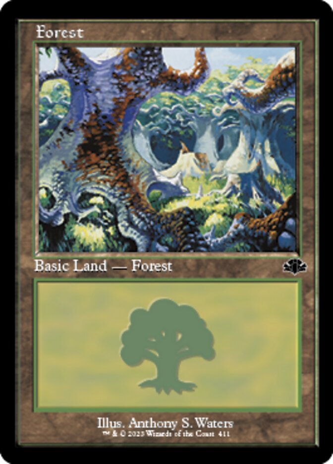 Forest (411) (Retro) [Dominaria Remastered] | Empire Gaming NC