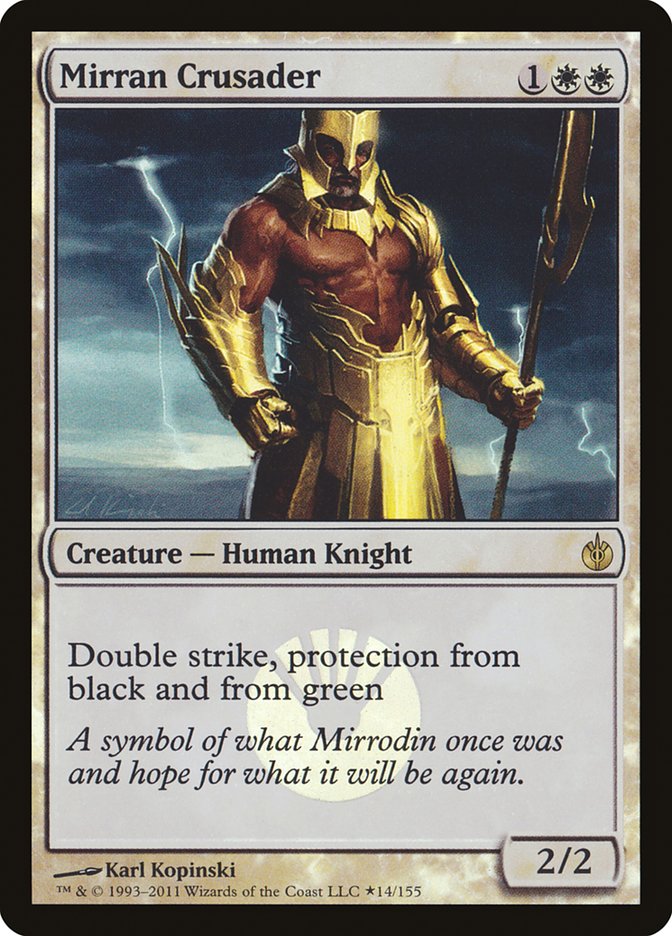 Mirran Crusader (Buy-A-Box) [Mirrodin Besieged Promos] | Empire Gaming NC