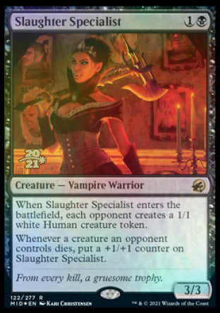 Slaughter Specialist [Innistrad: Midnight Hunt Prerelease Promos] | Empire Gaming NC