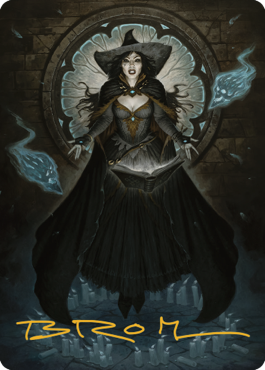 Tasha, the Witch Queen Art Card (76) (Gold-Stamped Signature) [Commander Legends: Battle for Baldur's Gate Art Series] | Empire Gaming NC