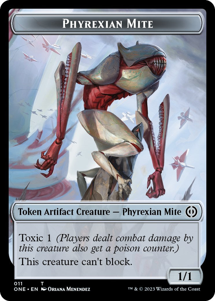 Phyrexian Mite // Phyrexian Insect Double-Sided Token [Phyrexia: All Will Be One Commander Tokens] | Empire Gaming NC