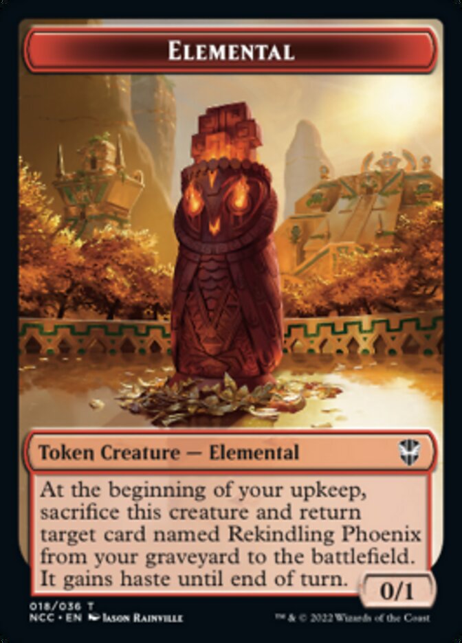 Elemental (018) // Copy Double-sided Token [Streets of New Capenna Commander Tokens] | Empire Gaming NC