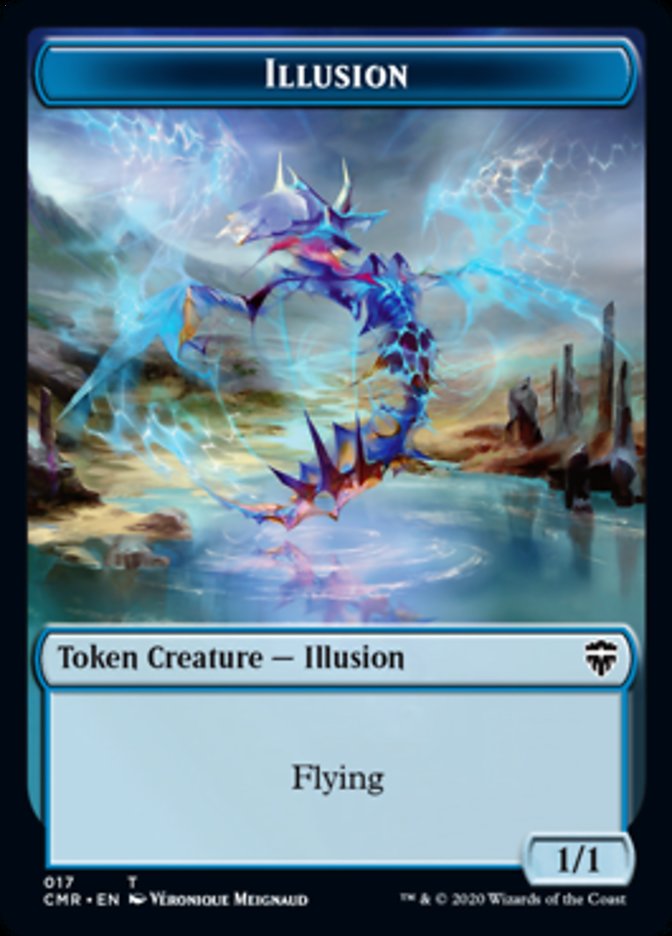 Illusion // Saproling Token [Commander Legends Tokens] | Empire Gaming NC