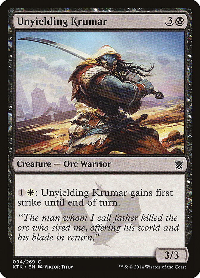 Unyielding Krumar [Khans of Tarkir] | Empire Gaming NC