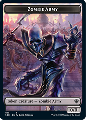 Zombie // Zombie Army Double-Sided Token [Starter Commander Decks] | Empire Gaming NC