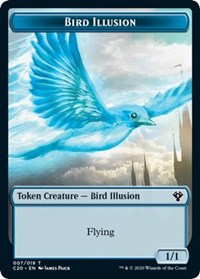 Bird Illusion // Beast (011) Double-sided Token [Commander 2020 Tokens] | Empire Gaming NC