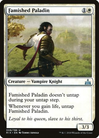 Famished Paladin [Rivals of Ixalan] | Empire Gaming NC